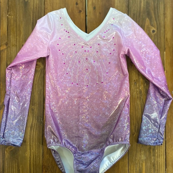 Gymnastics Leotards Blue and Pink Set - Picture 9 of 14
